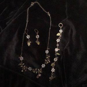 Vintage Cookie Lee necklace, bracelet, and earrings